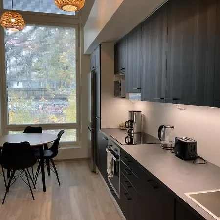 High-Ceilinged Apartment With Balcony Tampere Exterior photo